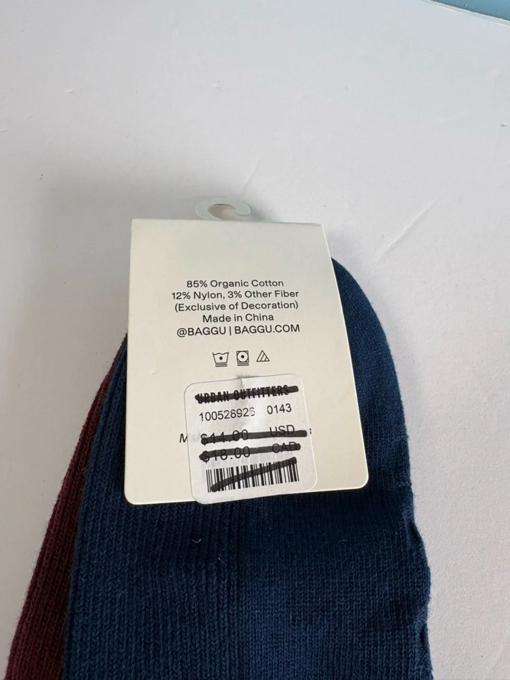 NWT BAGGU Embroidered Lettuce Edge Sock 2-Pack